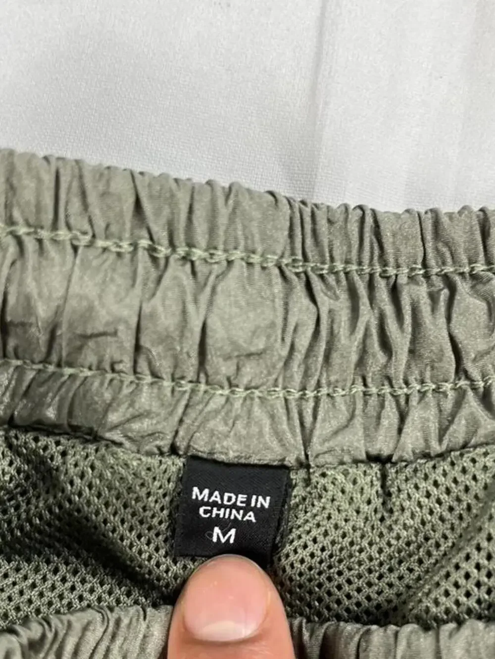 NovaMen Men's Olive Green Lightweight Athletic Shorts Size M